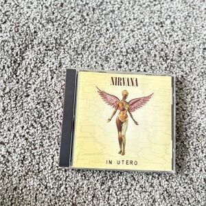 NIRVANA 'In Utero' CD with Cream and Red Cover